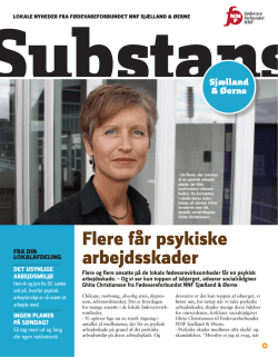 Flere får psykiske arbejdsskader - Fødevareforbundet NNF Sjælland