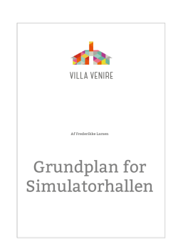 Grundplan for Simulatorhallen