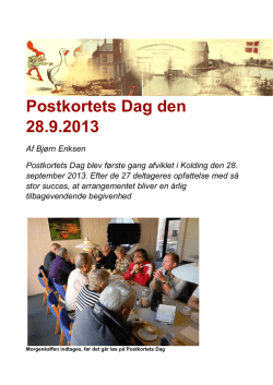 Postkortets Dag den 28.9.2013
