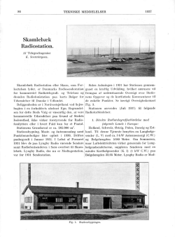 Skamlebæk Radiostation 1937