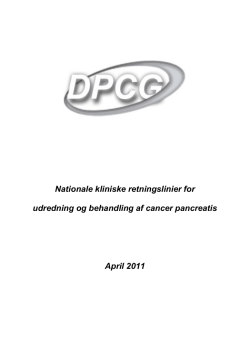 Pancreascancer DPCG 2011
