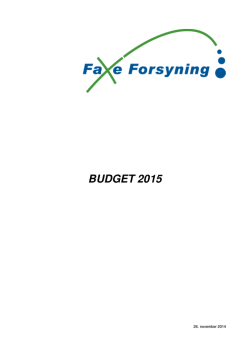 Budget 2015 samlet incl. bilag
