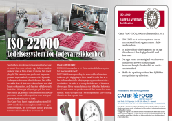 ISO 22000 - Cater Food A/S