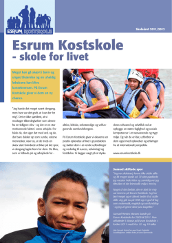 Info brochure Esrum Kostskole