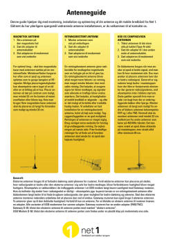 Antenne guide
