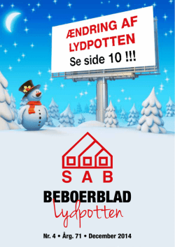 December 2014 - Sønderborg Andelsboligforening