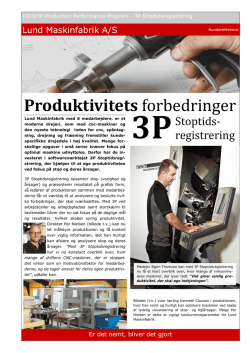 Lund Maskinfabrik - 3P Stoptidsregistrering v1