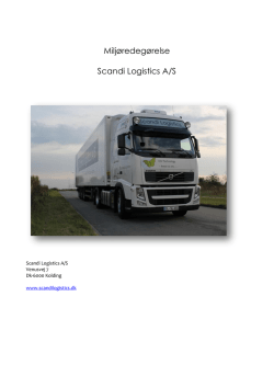 Miljøredegørelse – Scandi Logistics A/S