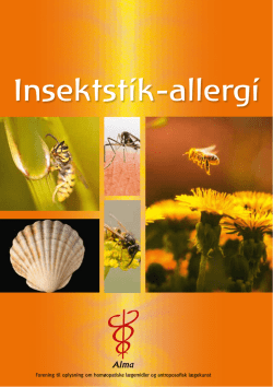 folderen Insektstik-allergi" (pdf)