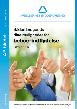AB Bladet april 2014 - Arbejdernes Byggeforening, Silkeborg