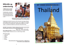 Thailand - Det Danske Missionsforbund