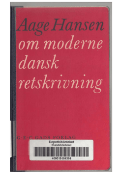 om moderne dansk I retskrivning - of Emil Ole William Kirkegaard