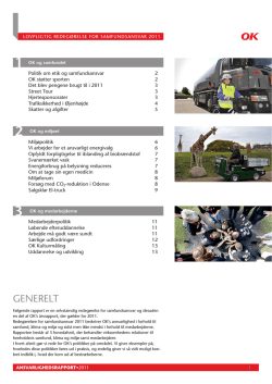 OK`s CSR rapport 2011 (pdf)