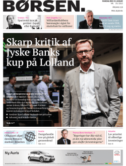 Skarp kritik af Jyske Banks kup på Lolland