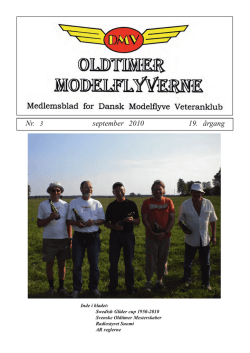 Oldtimeren 3-2010 - Dansk Modelflyve Veteranklub