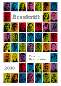 Årsskrift 2010 - Tørring Gymnasium