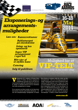 VIP-tElt - Classic Race Aarhus