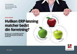 Hvilken ERP-løsning matcher bedst din forretning?