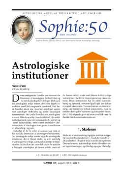 Sophie nr.50 - Astrologisk Museum