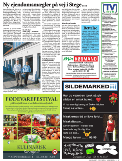 Læs artiklen fra Ugebladet for Møn uge 36.
