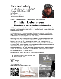 Christian Liebergreen - Marselisborg Sejlklub