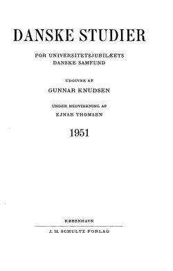 Danske Studier 1951