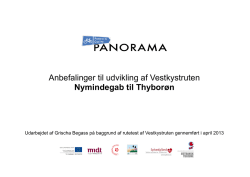 Vestkystrute anbefalinger for Nymindegab/Thyborøn