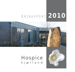Læs mere om værdighedsterapi i Hospice Sjælland Årsrapport 2010