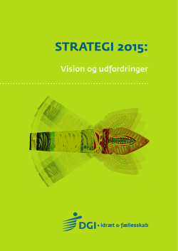Strategi 2015 - Vision og udfordringer
