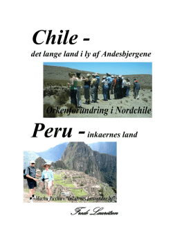 Chile - Peru 2009 - Hanne og Fredes hjemmeside