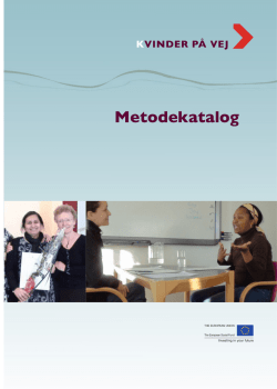 Metodekatalog - Kvinder for Fremtiden