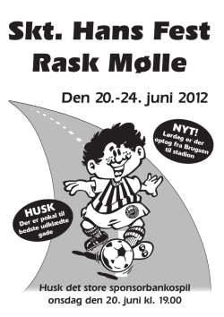Sankt Hans Fest 2012 - Rask Mølle & Omegns Idrætsforening