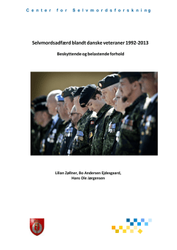 Selvmordsadfærd blandt danske veteraner 1992-2013