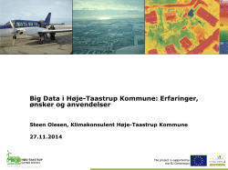Big Data i Høje-Taastrup Kommune: Erfaringer, ønsker og