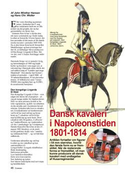Dansk kavaleri i Napoleonstiden 1801–1814 (PDF)