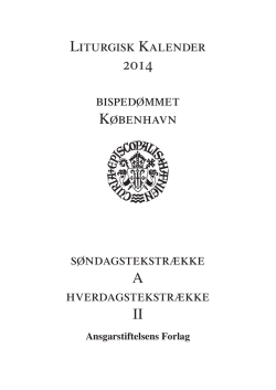 Liturgisk Kalender 2014