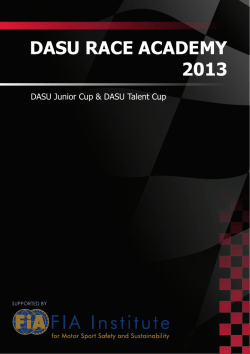 DASU RACE ACADEMY 2013 - Dansk Automobil Sports Union