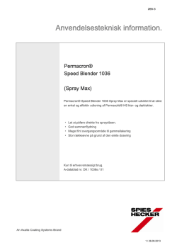 Permacron® Speed Blender 1036 Spray Max - Baden