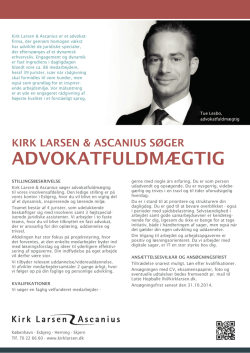 ADVOKATFULDMÆGTIG - Kirk Larsen & Ascanius