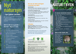 Nyt natursyn - Grønt Forum