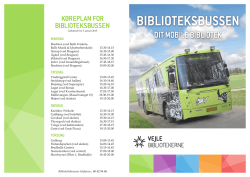 Biblioteksbussen - info og køreplan