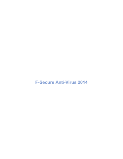 F-Secure Anti-Virus 2014 - F-Secure (F