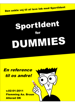 SportIdent for Dummies