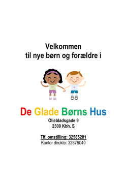De Glade Børns Hus - degladeboernshus.dk
