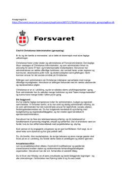 Ansøgningslink: https://forsvaret.easycruit.com/vacancy/application