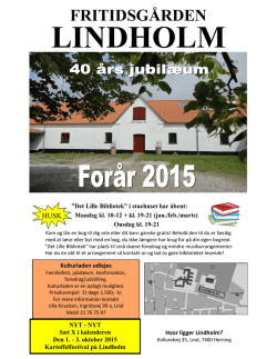 Program forår 2015 - Lind Borgerforening