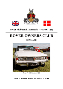 Rover P6 - Rover klub Danmark