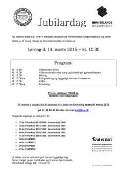 invitation - Himmerlands Ungdomsskole