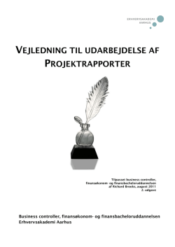 FU Vejledning til udarbejdelse af projektrapporter.pdf