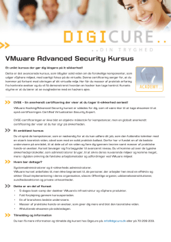 VMware Advanced Security Kursus